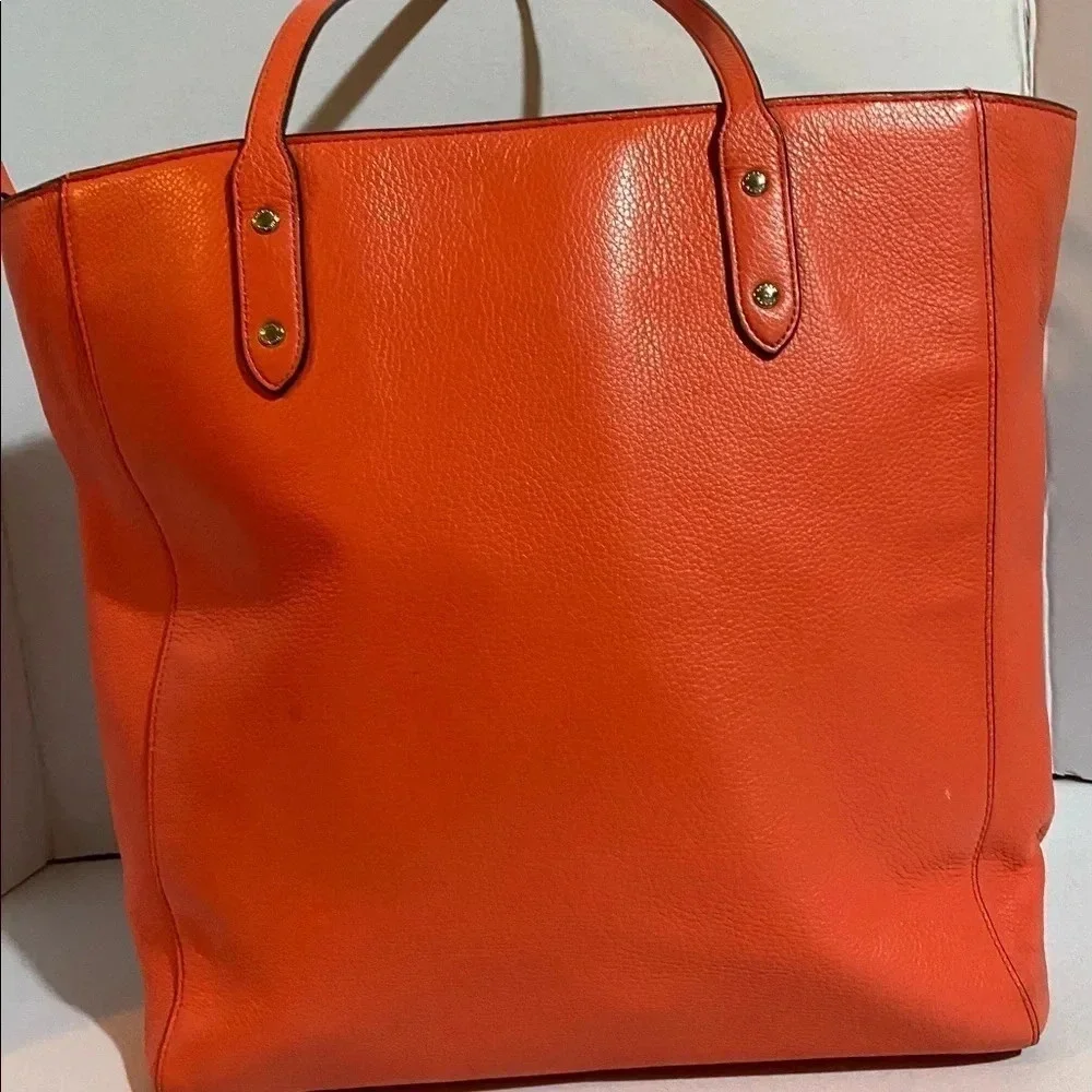 Coach coral leather